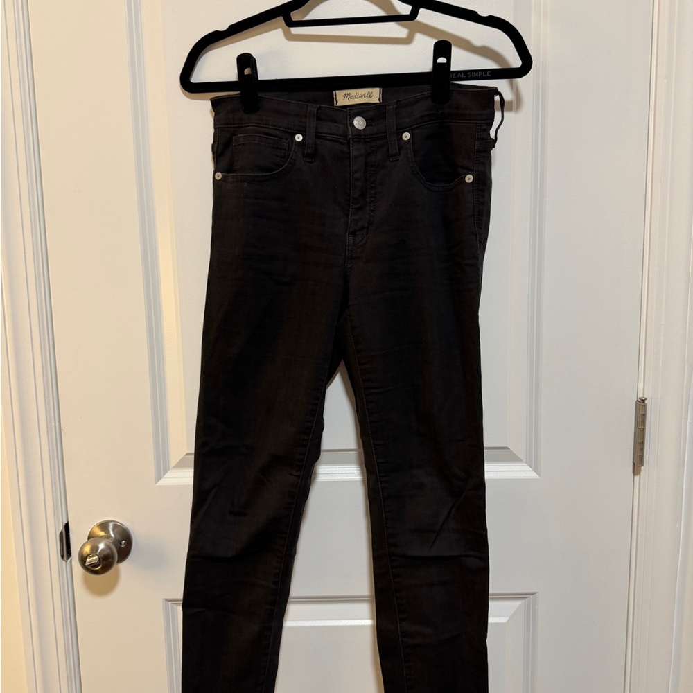 Madewell Storm Black Skinny Jeans